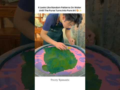 Just Water & Colours to Masterpiece 👜🎨 #shorts