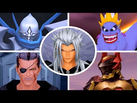 Kingdom Hearts 2 Final Mix - All Bosses (1080p/60fps)