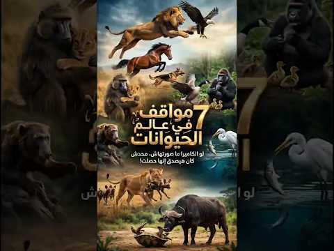 7 لحظات في عالم الحيوانات… لو الكاميرا ما صورتهاش محدش كان هيصدقها! #animals #wildlife #m7etmedia