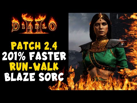 Fastest Sorceress Alive! Patch 2.4 Blaze Sorceress is Nuts in Diablo 2 Resurrected / D2R
