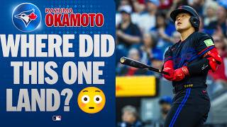 KAZUMA OKAMOTO HOMERS TO THE THIRD DECK ???? You don't see baseballs go THIS far every day!