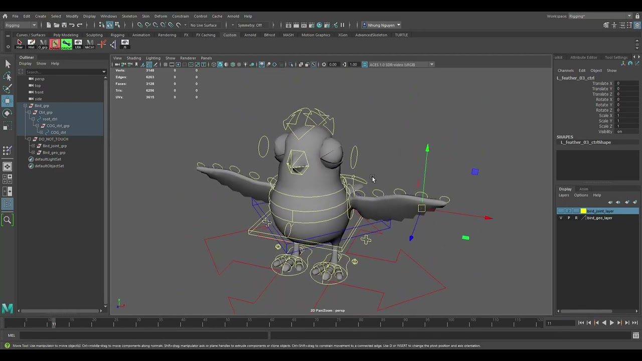 Bird Rig Maya
