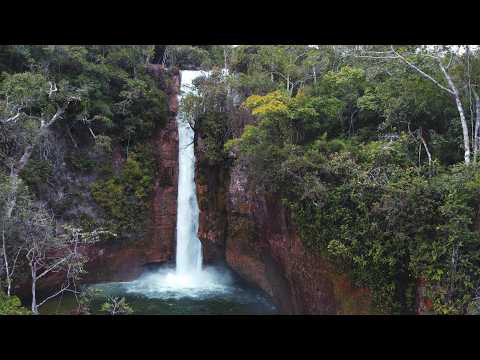 Essa cachoeira em MT vai te surpreender | Cascata Uirapuru