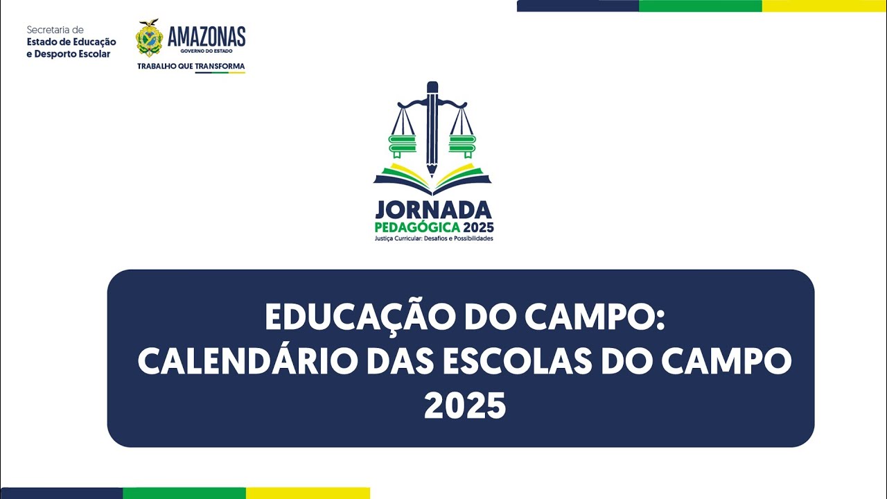 Educação do Campo: Calendário das Escolas do Campo 2025
