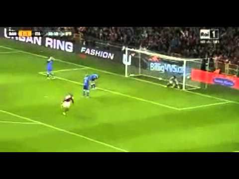 Nicklas Bendtner Second Goal ~ Denmark vs Italy 2 - 1 ~ 11___10___2013