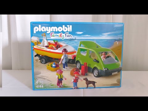 Unboxing Playmobil : La voiture familiale et le bateau (2009) – 4144