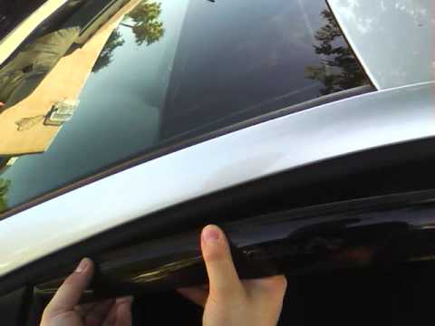Weathertech wind deflector install. 2013 Volkswagen Golf TDI.