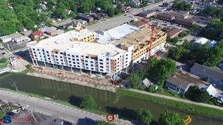Indianapolis Drone Construction Time-Lapse - The Coil Apartments