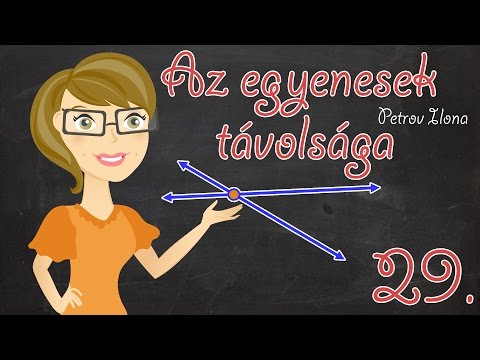 Matek gyorstalpaló - Egyenesek távolsága