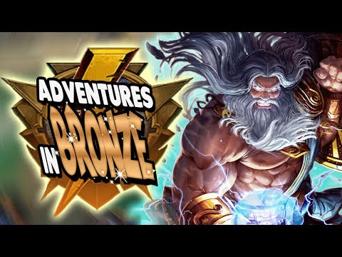 Smite: Adventures in Bronze Duel - Zeus Vs. Ra - AUTO ATTACK CHALLENGE!