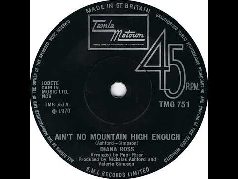 UK New Entry 1970 (164) Diana Ross - Ain't No Mountain High Enough