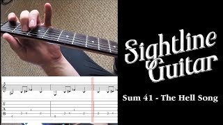 Guitar Tutorial: Sum 41 - The Hell Song | PoV/Tab