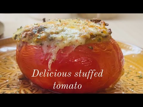 Delicious spring stuffed tomato