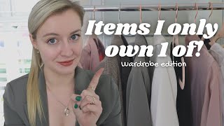 Items I only own 1 of! | Wardrobe Edition!