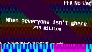 Cover art for [Black MIDI] When @everyone isn't @here - 233.4 Million | PFA No Lag
