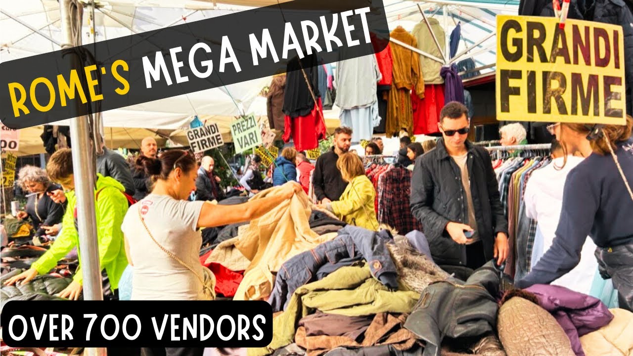 Experience the bustling charm of the renowned Porta Portese Market!