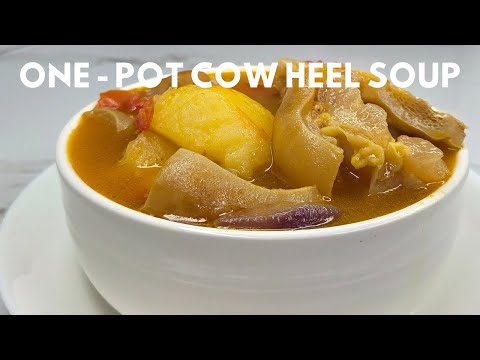 🔥 Healthy One-Pot Irish Potatoes With Cow Heel Soup recipe | Favourite Cow Foot Sauce (Ekigere) 😋