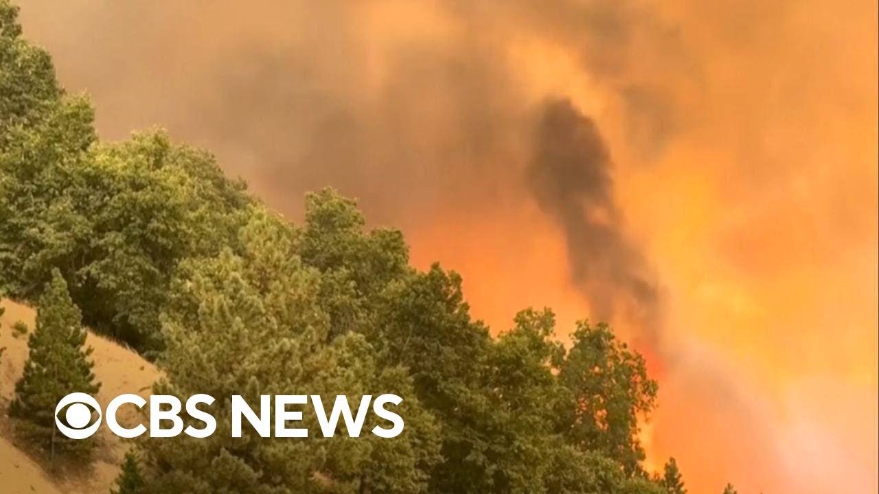 California Line Fire quadruples in size, thousands flee