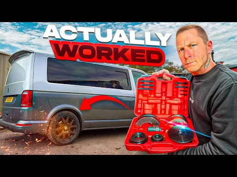 Vw transporter wheel bearing with a £40 tool (actually worked)