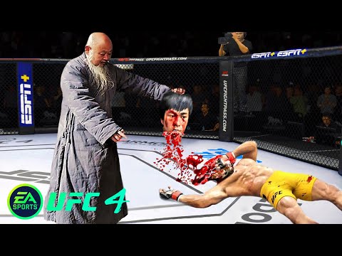 UFC4 Bruce Lee vs Old Shaolin Executor EA Sports UFC 4 PS5