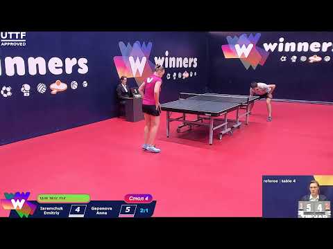 Iaremchuk Dmitriy -Gaponova Anna Winners Table Tennis League  09:30 02.09.2020