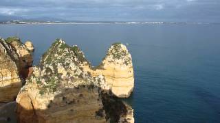 preview picture of video '2014 Portugal   Western Algarve, Ponta da Piedade,  Lagos Panorama sur la Baie de Portimão'
