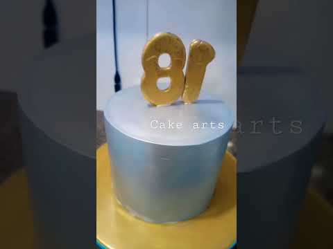 How to cover a cake edible GLITTER silver#cake #youtube #shorts