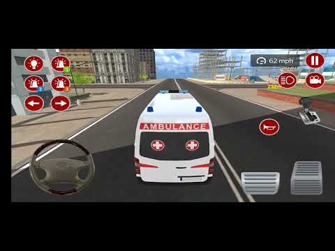 American Ambulance rescue 321M  Away driver simulator.Andriodgame.pikup patient and drove hospital.