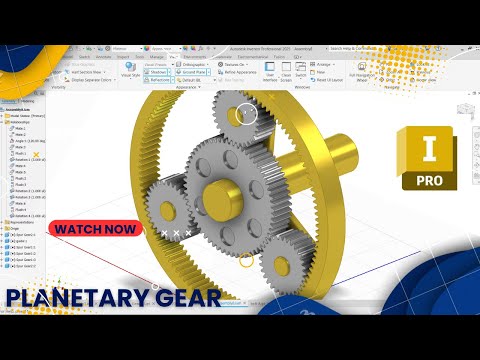 How to Design a Planetary Gear System in Autodesk Inventor Using Spur Gear Generator