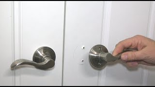 Reinstalling Closet Door Pulls - Inactive Levers