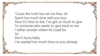 Debelah Morgan - Don&#39;t Hurry Back Lyrics