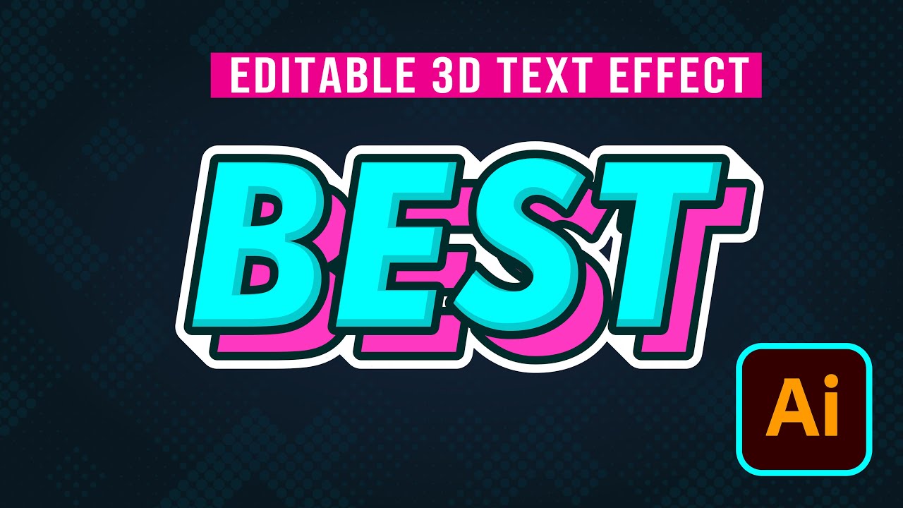 This is How to Create Premium Style 3D Text Effect in Illustrator