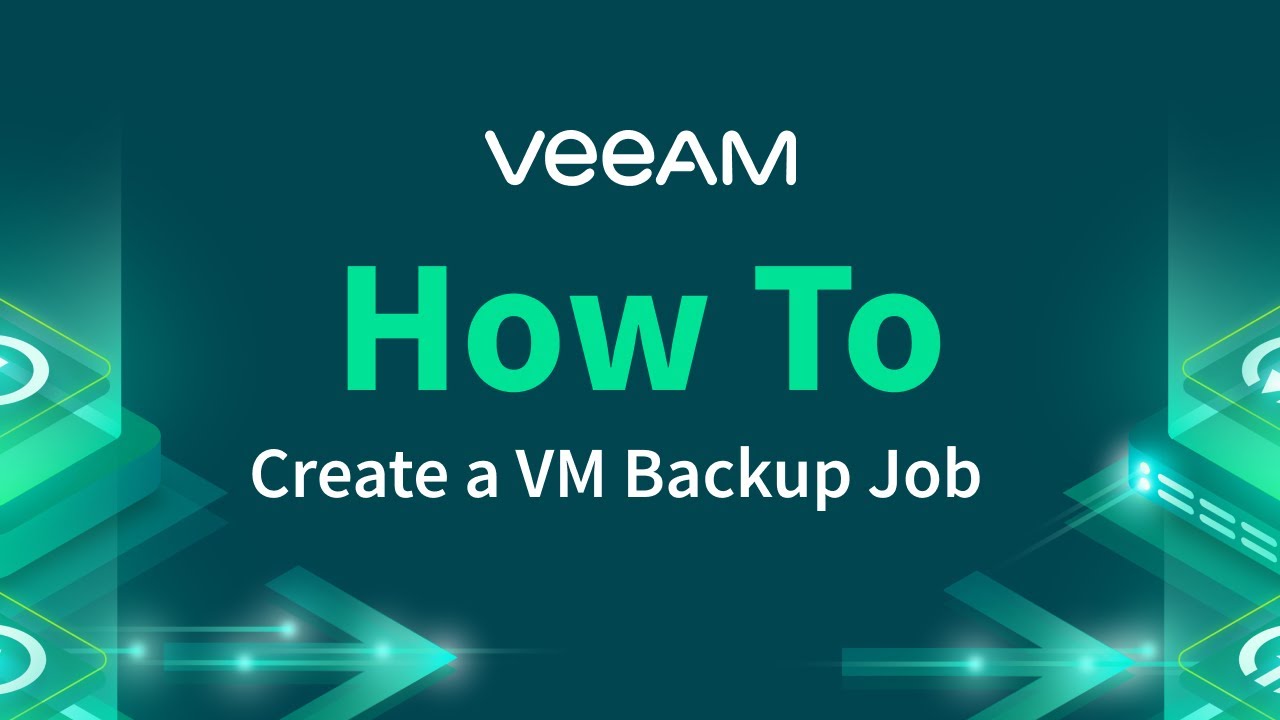 How to create a VM backup job video