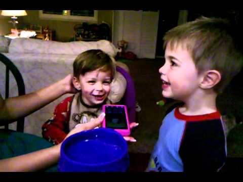 Singing Happy Birthday to Shanay.