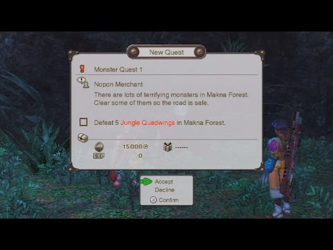 Xenoblade Chronicles - Monster Quest 1, 2, 3, & 4 - Makna Forest
