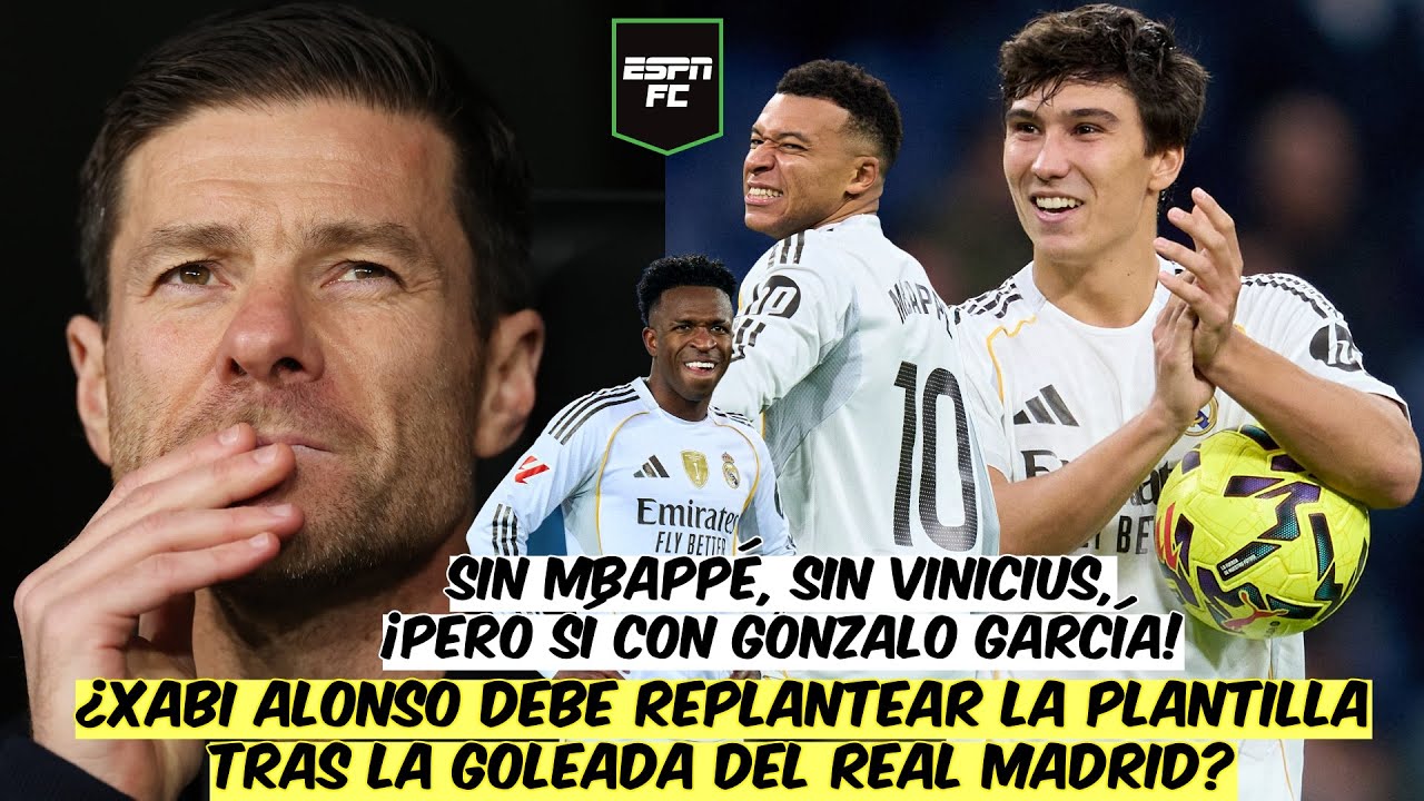 XABI ALONSO OBLIGADO a REFLEXIONAR. REAL MADRID GOLEÓ con un VINICIUS AUSENTE y SIN MBAPPÉ | ESPN FC