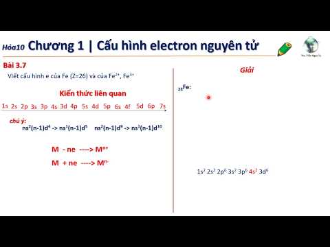 ✔ Hóa10| Viết nhanh cấu hình electron của Fe, Fe2+ và Fe3+ (Chương 2 hóa 10)