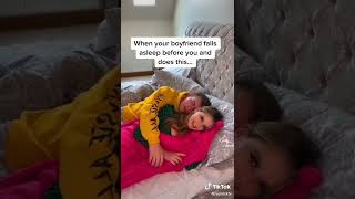 When your bf falls asleep before you and does this #shorts