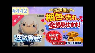 No443【梱包ライブ】丁寧に梱包！ホロライブ もちぴこ BIG ぬいぐるみ 白上フブキ タグ付き