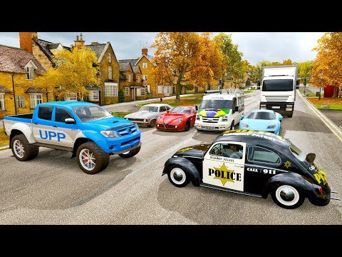 DESTRUIÇÃO POLICIAL DE FUSCA TURBINADO - FORZA HORIZON 4 - GAMEPLAY