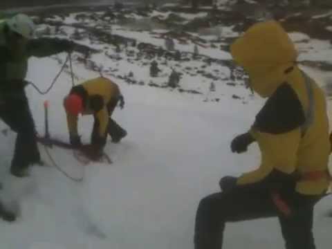 CMRT Snow Belay, in Coire na Ciste