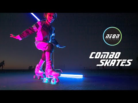 Видео обзор Ролики Neon COMBO SKATES Розовые (размер 34-38)