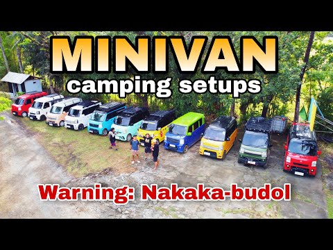 MINIVAN DIFFERENT CAMPING SETUPS! 12 Minivans NAGYABANGAN ng setup sa camping!