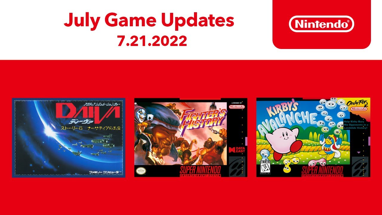 NES & Super NES - July 2022 Game Updates - Nintendo Switch Online - YouTube