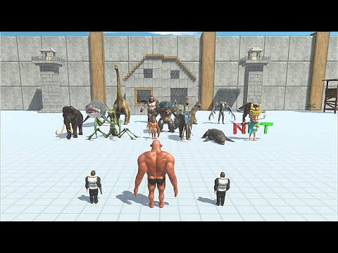 HILL GIANT WITH SLOW MO VS BOSS - Animal Revolt Battle Simulator