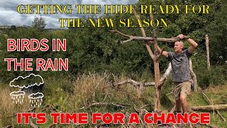 HIDE SPRUCE UP - OVERNIGHT CAMP - BIRDS IN THE RAIN