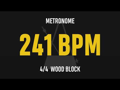 241 BPM 4/4 - Best Metronome (Sound : Wood block)