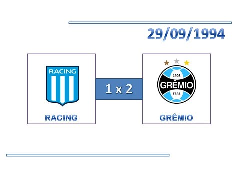 GOLS: Racing 1 x 2 Grêmio - 29/09/1994 - Supercopa