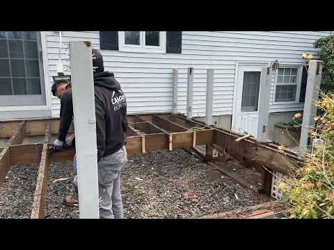 Composite Deck Building Time-Lapse | 14x16 Ft Low Maintenance  | Your Deck Builder #deckbuilder