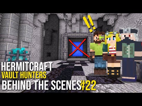 TRIPLE CHAOS CHALLENGE with False & Etho - Vault Hunters Hermitcraft Behind the scenes